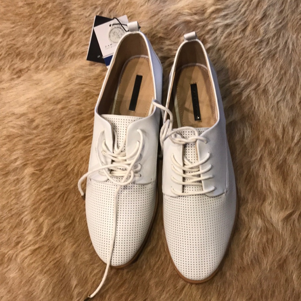 Zara white shoes